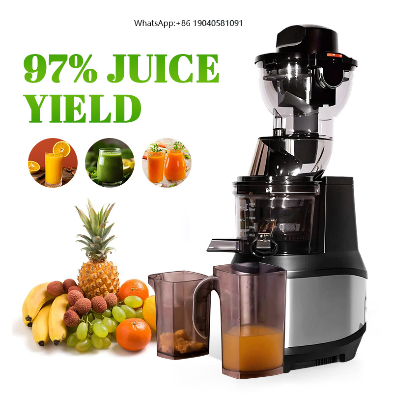 Electric Slow Juicer Cold Press - เครื่องคั้นน้ำผลไม้ไฟฟ้า ปลอดสาร BPA เครื่องคั้นน้ำผลไม้แบบสโลว์ ทำจากสแตนเลส เหมาะสำหรับใช้ในเชิงพาณิชย์