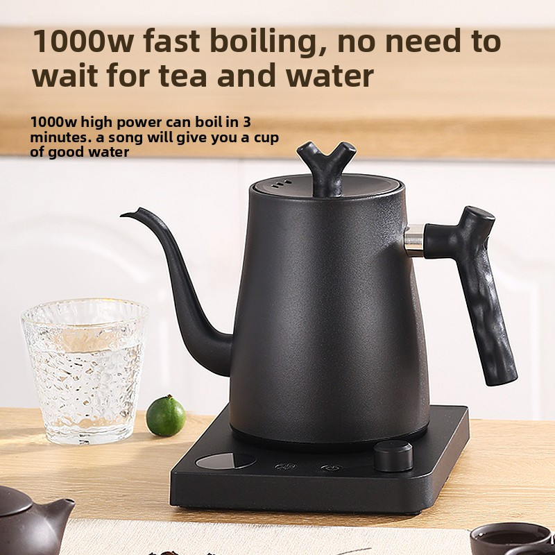 Electric Kettle Temperature Control - กาต้มน้ำไฟฟ้าแบบคอห่าน 1.5 ลิตร สแตนเลส 304 ควบคุมอุณหภูมิได้