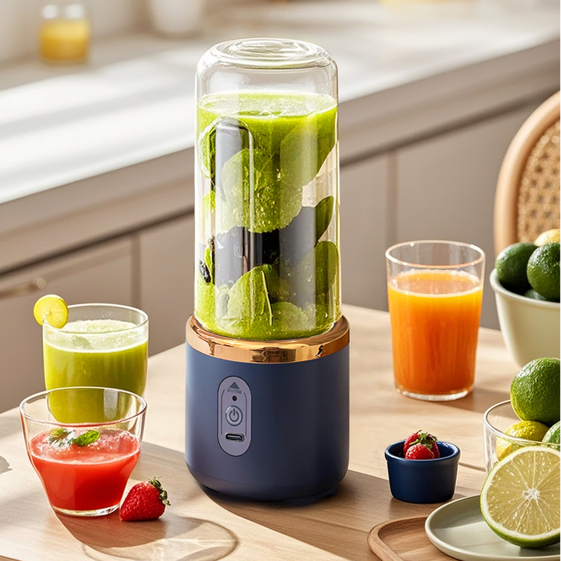 Portable Blender Usb Rechargeable - เครื่องปั่นแบบพกพาขนาดเล็ก ชาร์จไฟได้ด้วย USB เหมาะสำหรับทำสมูทตี้ เครื่องดื่มโปรตีน และเครื่องดื่มอื่นๆ