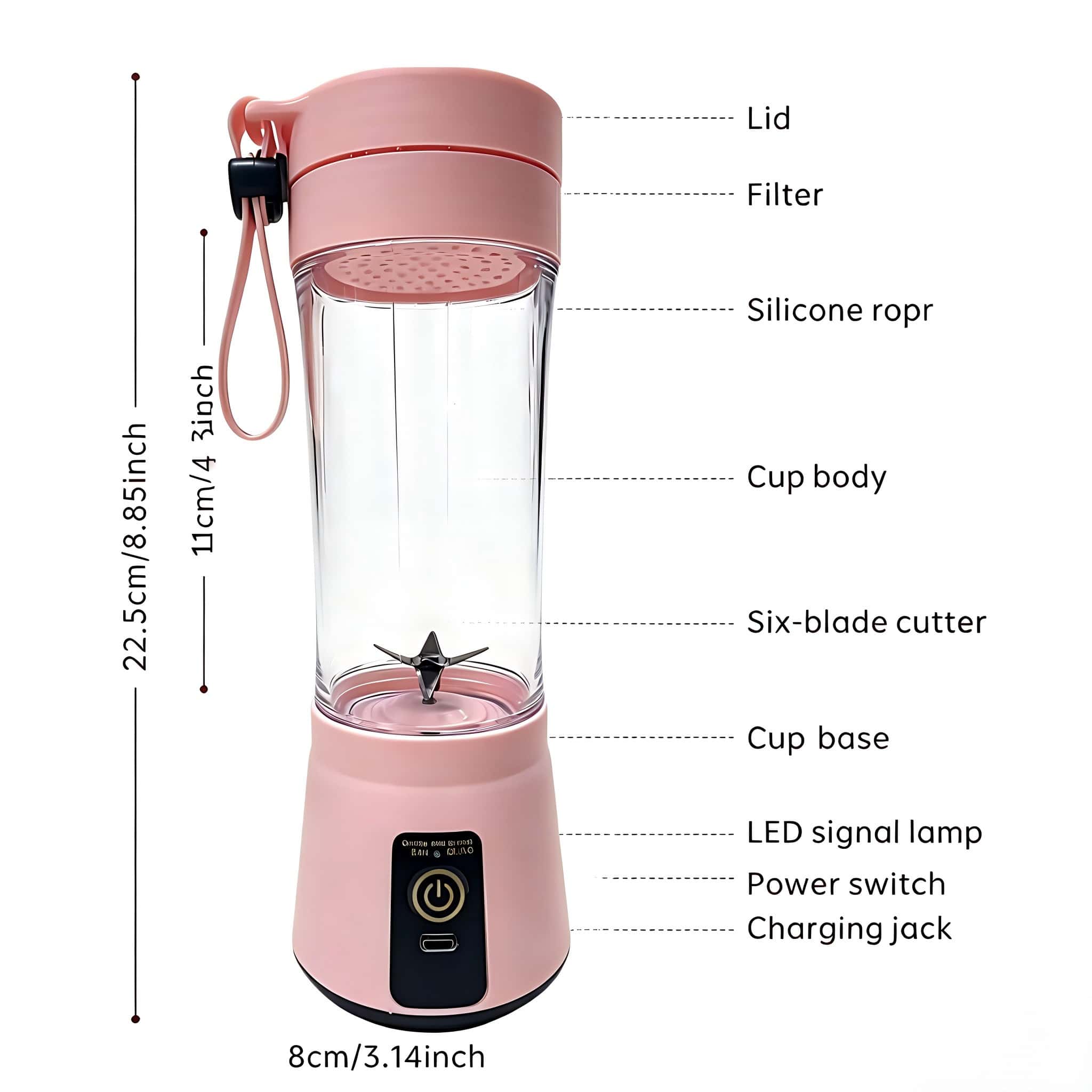 1 เครื่องปั่นขนาดเล็กแบบพกพาสำ - Portable Blender Usb Rechargeable บทวิจารณ์และราคา