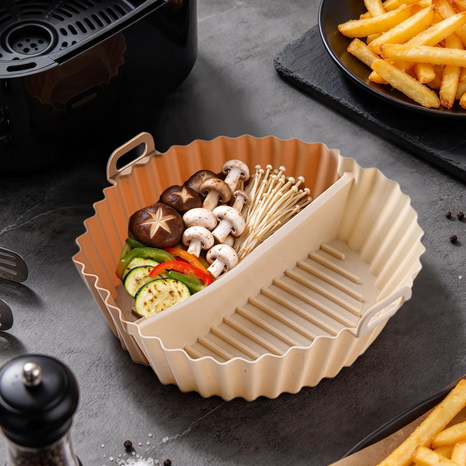 แผ่นรองซิลิโคนสำหรับหม้อทอดไร้ - Air Fryer Silicone Pot Liner บทวิจารณ์และราคา