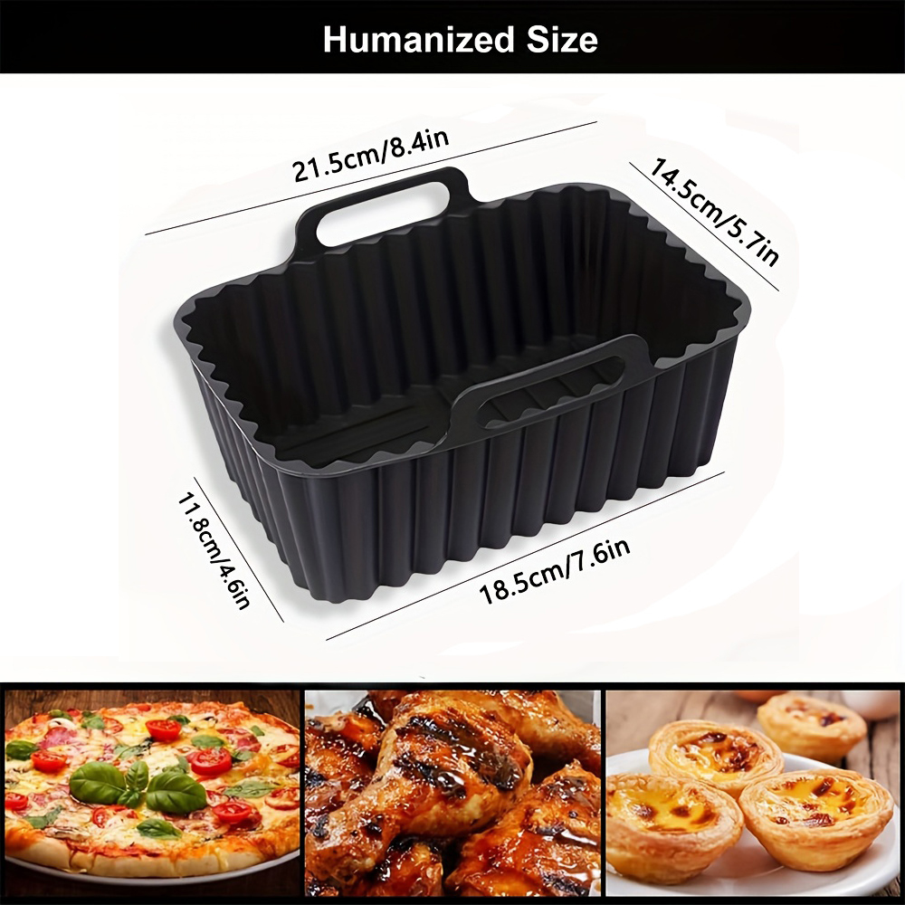 2 ชิ้น หม้อซิลิโคนสำหรับหม้อทอ - Air Fryer Silicone Pot Liner บทวิจารณ์และราคา