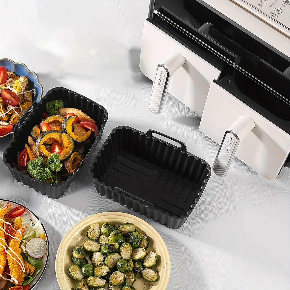 2 ชิ้น หม้อซิลิโคนสำหรับหม้อทอ - Air Fryer Silicone Pot Liner บทวิจารณ์และราคา
