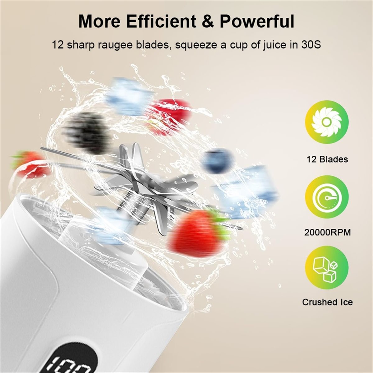 แนะนำ】เครื่องปั่นไฟฟ้าแบบพกพา  - Portable Blender Usb Rechargeable บทวิจารณ์และราคา