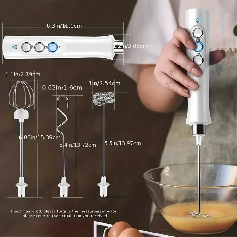 เครื่องตีฟองนมไฟฟ้า 3 in 1 แบบ - Electric Milk Frother Handheld บทวิจารณ์และราคา