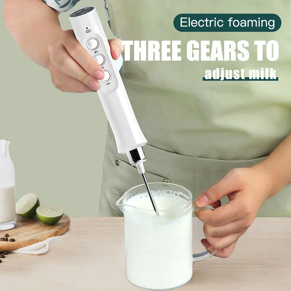 เครื่องตีฟองนมไฟฟ้าแบบมือถือ ช - Portable Blender Usb Rechargeable บทวิจารณ์และราคา
