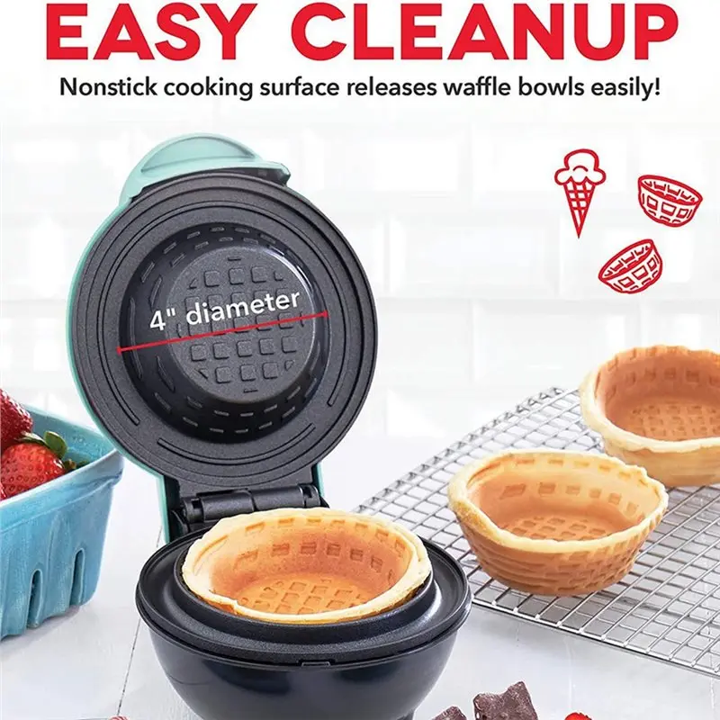 เครื่องทำวาฟเฟิลสำหรับใช้ในบ้า - Mini Waffle Maker Machine บทวิจารณ์และราคา