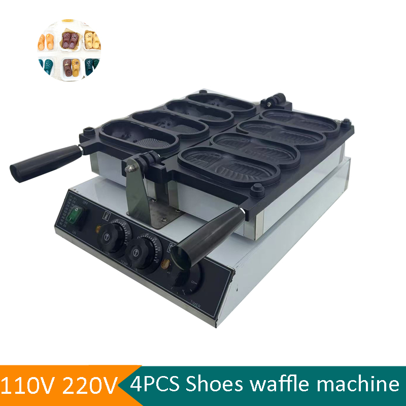 เครื่องทำวาฟเฟิลรูปรองเท้าแบบใ - Mini Waffle Maker Machine บทวิจารณ์และราคา