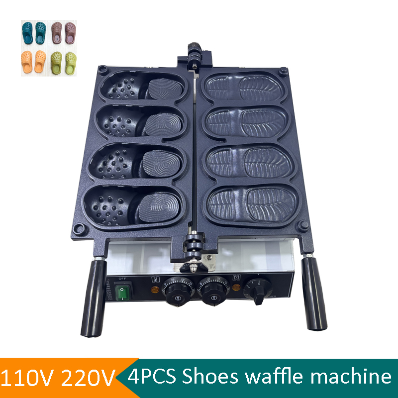 เครื่องทำวาฟเฟิลรูปรองเท้าแบบใ - Mini Waffle Maker Machine บทวิจารณ์และราคา