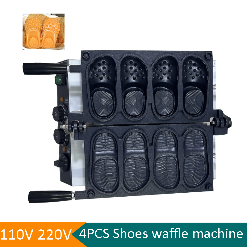 เครื่องทำวาฟเฟิลรูปรองเท้าแบบใ - Mini Waffle Maker Machine บทวิจารณ์และราคา